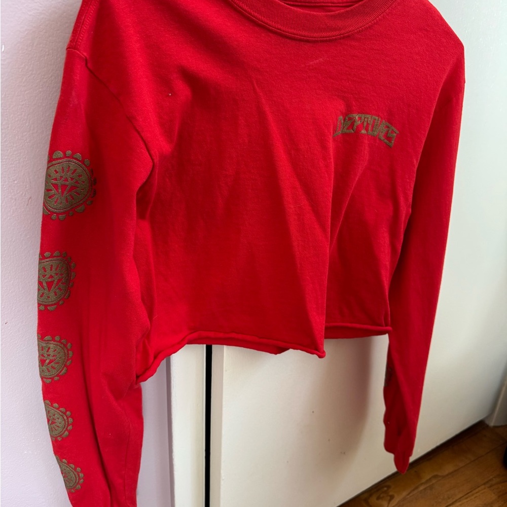 Deftones dia de los long sleeve crop top